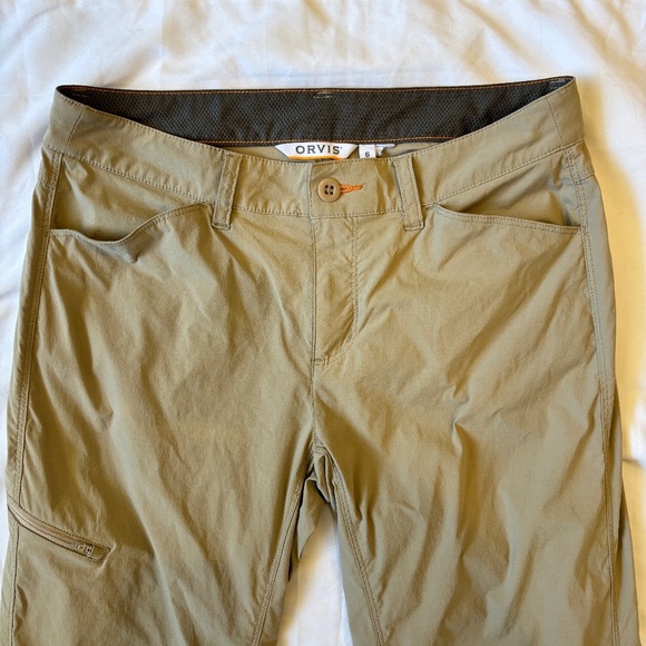 Orvis Women's Outdoor Hiking Pants - Size 6 - Lightweight‎ Quick Dry - Khaki - Picture 1 of 9